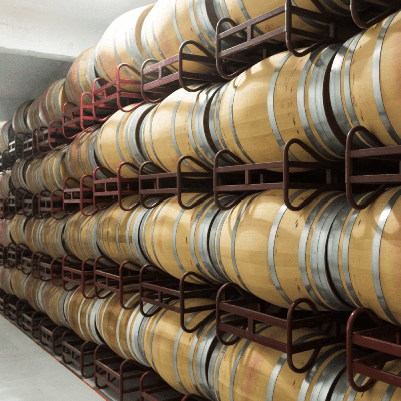 barrels wine cellar